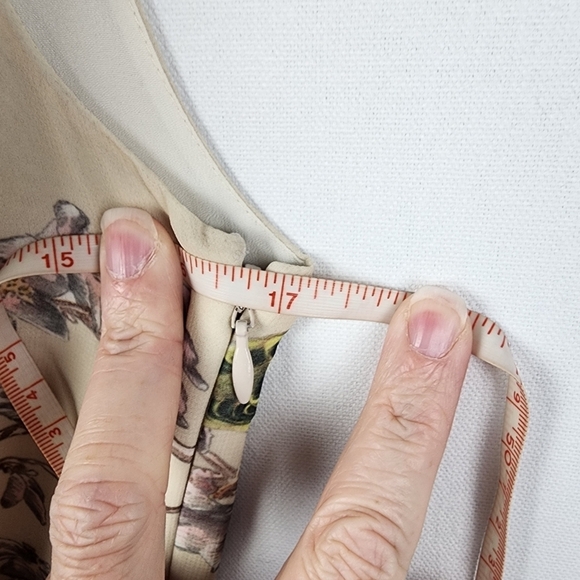 Ted Baker Chiffon Floral and Bird Print Ruffle Romper SIZE 0 - Picture 6 of 8